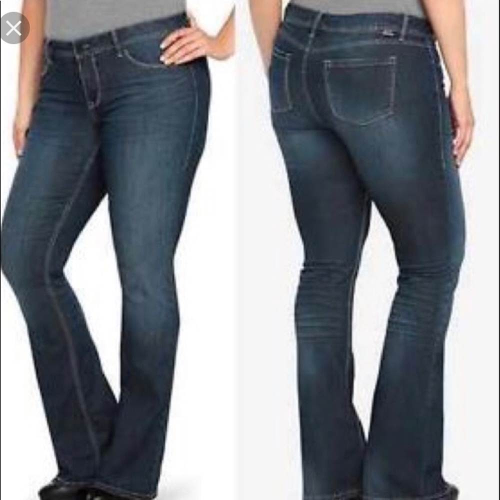 Torrid Source of Wisdom Bootcut Jeans 14 Short